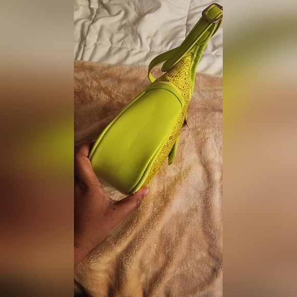 Cyber Lime Shoulder Steve Madden Bedazzled Purse - Picture 8 of 11